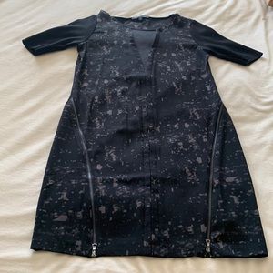 Like new Elie Tahari black zip and mesh dress